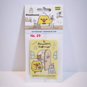 Rilakkuma Kiiroitori Muffin Cafe Banana scent air freshener.